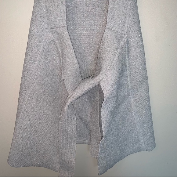 Wilfred Le Fou Metallic 70s Inspired Halter Top Shimmering Silver XXS - Picture 5 of 7